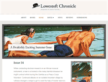 Tablet Screenshot of lowestoftchronicle.com